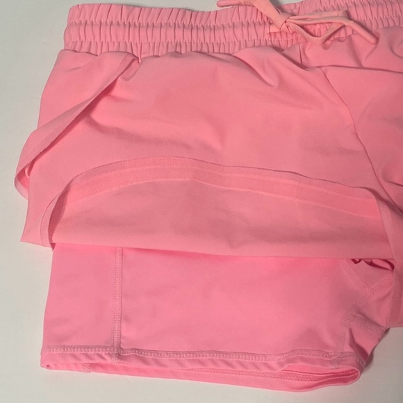 Zyia Active Neon Pink Flow Shorts Lined w Pockets & Drawstring Size S - Picture 4 of 5